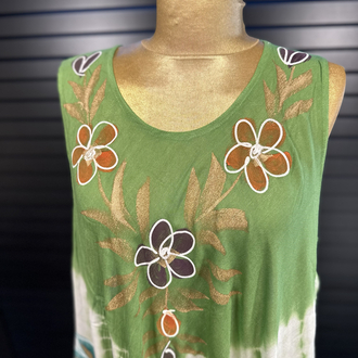 İthal Penye Batik Desenli Elbise