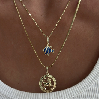 Xuping 14k mini pul zincir