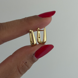 Xuping 14k 1cm mini  U küpe 