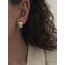 Xuping 14k baget taşlı küpe 1,5cm