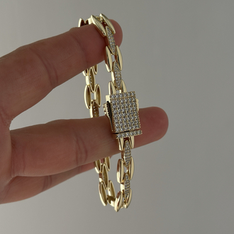 Xuping 14k özel kilit prenses bileklik 