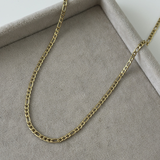 Xuping 14k 50cm 3mm figora zincir 