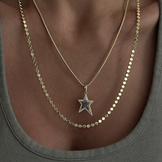 Xuping 14k blue sirius kolye ucu