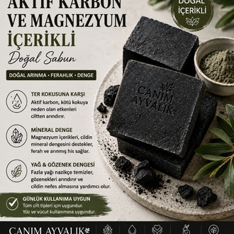 Aktif karbon-Kil-Magnezyum Doğal sabun