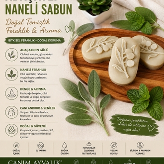 Adaçayı ve Naneli doğal sabun