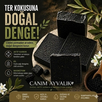 Aktif karbon-Kil-Magnezyum Doğal sabun