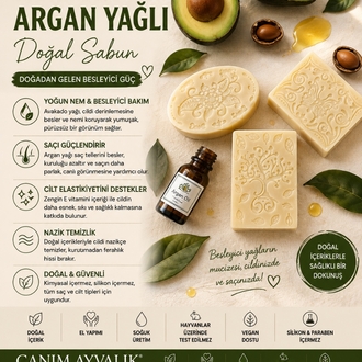 Avokado & Argan Yağlı doğal sabun