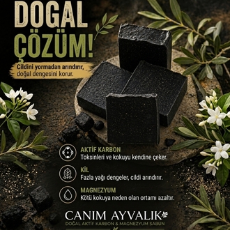 Aktif karbon-Kil-Magnezyum Doğal sabun