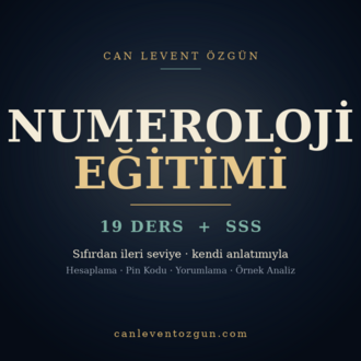 Psikoloji Temelli Numeroloji Eğitimi — 19 Ders | Sıfırdan İleri Seviye