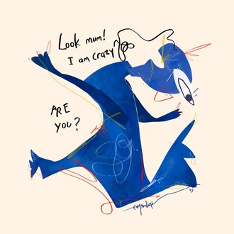 ‘Look mom! I am crazy’ Fineart Poster