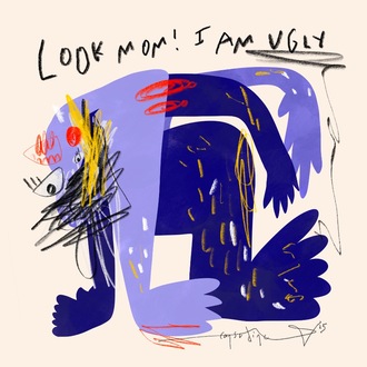 ‘Look mum! I am ugly! ‘ Fineart Poster