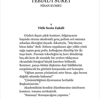 TEBDİL-İ SURET 
