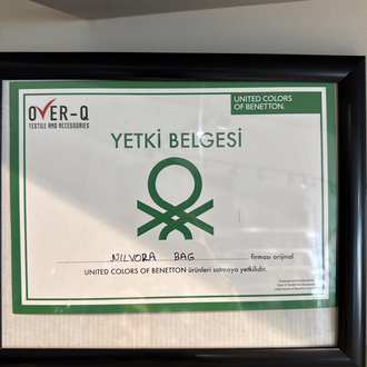 Benetton orjinal bej kadın kol çantası
