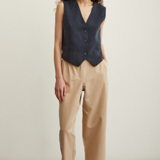 KALLY BİLEKTE CAMEL PANTOLON