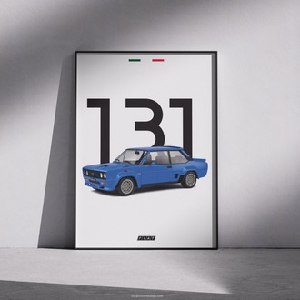 Fiat 131 Abarth Duvar Posteri