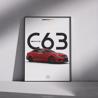 Mercedes Benz C63 AMG Coupe Poster