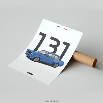 Fiat 131 Abarth Duvar Posteri