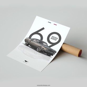 Ford Mustang BOSS 302 Duvar Posteri