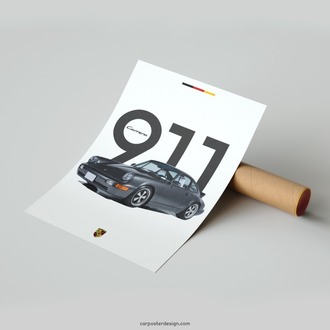 Porsche 911 Carrera Poster