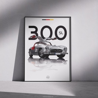 Mercedes Benz 300SL Gullwing Duvar Posteri