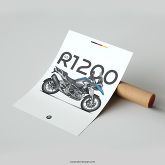 BMW GS R1200 Duvar Posteri