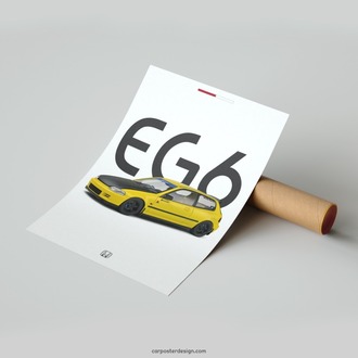 Honda Civic EG6 Spoon Duvar Posteri