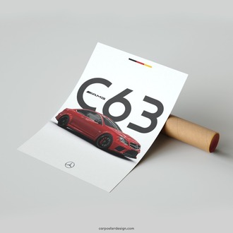 Mercedes Benz C63 AMG Coupe Poster