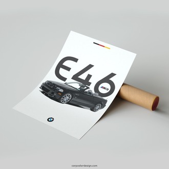 BMW E46 M3 Duvar Posteri