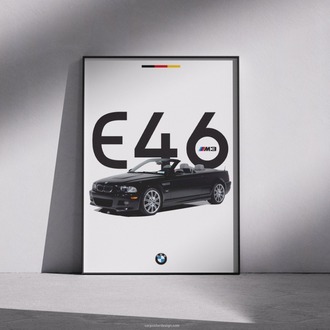 BMW E46 M3 Duvar Posteri