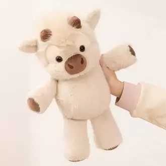 Salla-Gör Hareketli Peluş - Kahverengi İnek