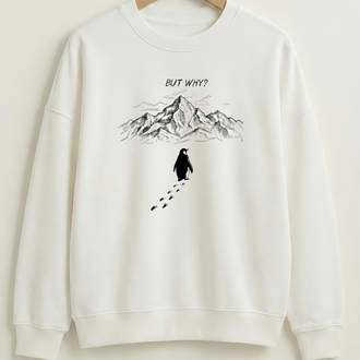 But Why? – Nihilist Penguen Baskılı Sweatshirt