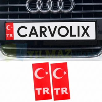 Tr Plaka Türk Bayrağı Damla Sticker