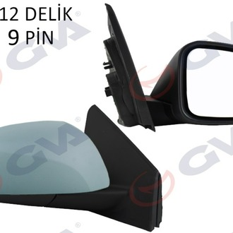 DIŞ DİKİZ AYNASI SAĞ MEGANE-FLUENCE 08 ELEKTRİKLİ ISITMALI SİNYALLİ KATLANIR ASTARLI