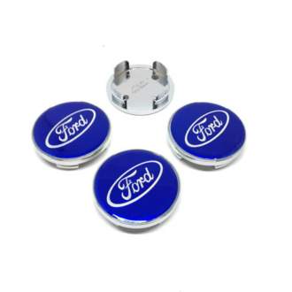 Ford Metalik Jant Göbeği Mavi 50 55mm
