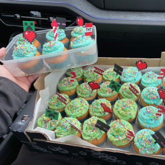 Minecraft Temalı Pasta ve Muffin Cupcake Süsleme Seti (6 Parça)