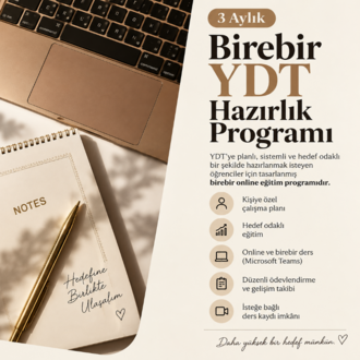 3 Aylık Birebir YDT Hazırlık Programı