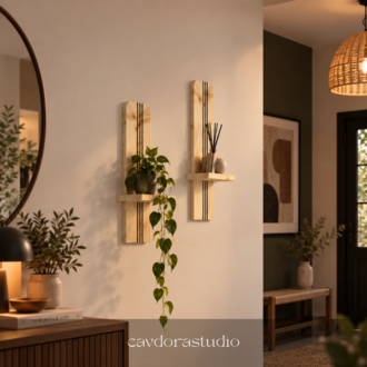 Dekoratif 2'li Raf - Model: LİORA