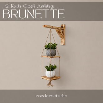 2 Katlı Çiçek Askılığı - Model: BRUNETTE