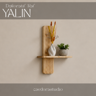 Dekoratif Duvar Rafı - Model: YALIN
