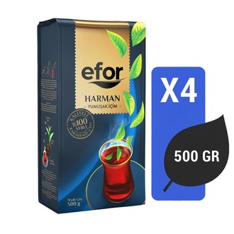 Efor Harman Siyah Çay 500 Gr X 4 Adet