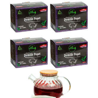 Çayola Süzen Demlik Poşet Bergamutlu Premium Çay 500 Gr X 4 Adet