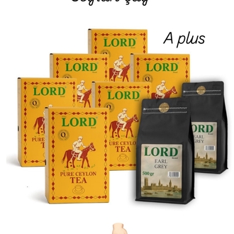 Lord Premium Çay Paketi – 6x Pure Ceylon + 2x Bergamotlu Earl Grey | 4 KG Özel Karışım Paket