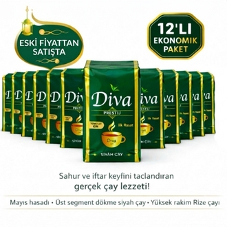 12 KG Diva Prestige 1 Kg Türk Rize Çayı
