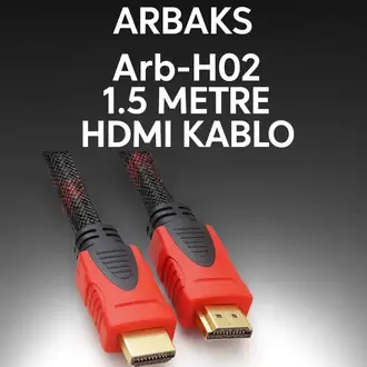 1.5 Metre Hasırlı Örgülü HDMI Kablo