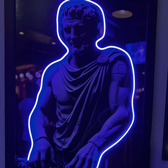DJ Performans Neon Tablo