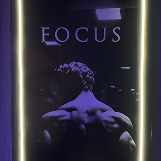GYM Motivasyon Neon Tablo