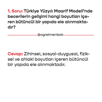 E-KİTAP 100 SORUDA MAARİF MODEL 