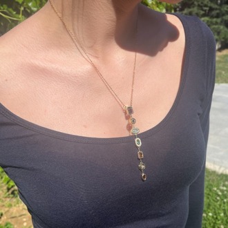 Çelik I Chakra Gold Y Kolye ♥︎