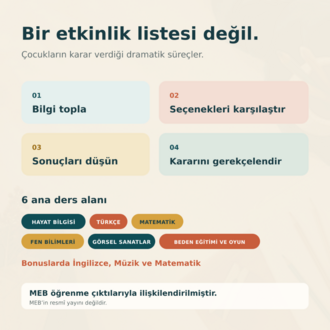 3 Sınıf Birinci Dönem Drama Atölyeleri Seti-MEB Uyumlu
