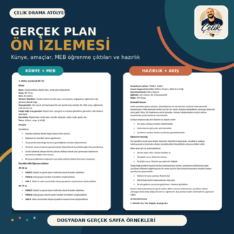 Okul Öncesi 1. Dönem Drama Planları